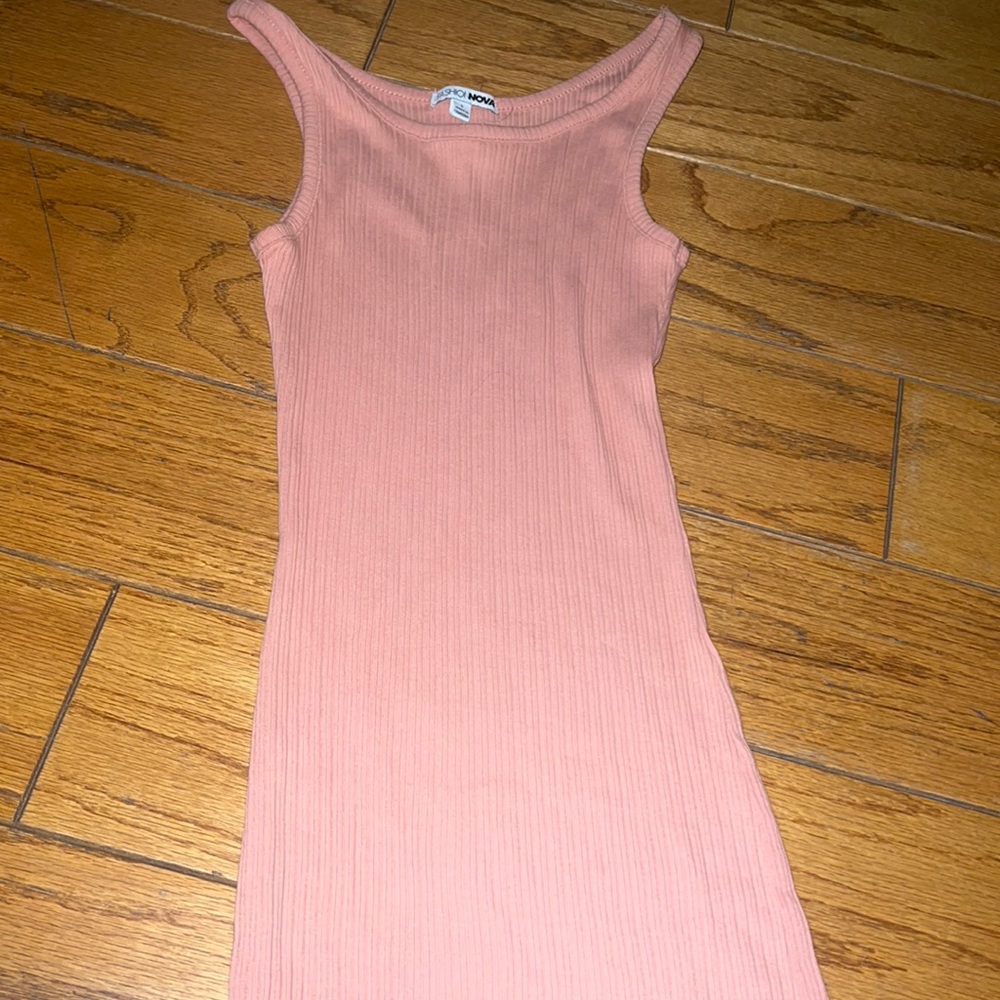 Cute mini ribbed dress